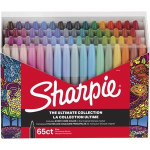 lot 1422 image: SHARPIE Permanent Markers Ultimate Collection Fine Point Assorted Colors 64 Count