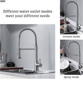 lot 1452 image: Kitchen Faucets with Pull Down Sprayer