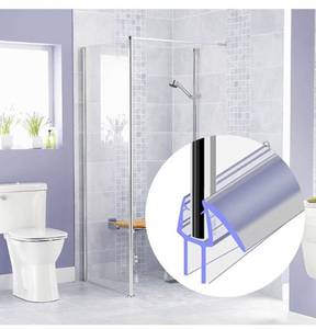 lot 1454 image: Frameless Shower Door Bottom Seal Strip