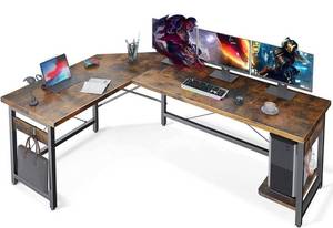 lot 1461 image: 66 L shaped Desk