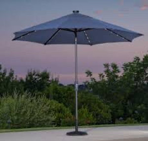 lot 2401 image: Sunvilla 10ft Blue Patio Umbrella without Base