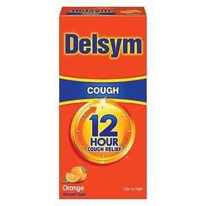 lot 5426 image: 2 Pack Of Delsym Adult Cough Suppressant Liquid Orange Flavor 5 Ounce