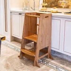 lot 5443 image: EGREE Toddlers Kitchen Step Stool with Safety Rail