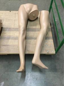 lot 6412 image: Male Full Body Realistic Mannequin Display Head Turns Dress Form wBase 185