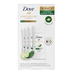 lot 6426 image: Dove 4-Pack Cucumber & Cactus Water Deodorant