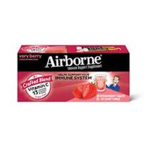 lot 6428 image: Airborne 2 Pack of 18 Count Tablets Very Berry