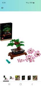 lot 4079 image: LEGO Icons Bonsai Tree 10281 Building Set for Adults, Plants Home Dcor, DIY Projects, Creative Activity Birthday for him or her, Botanical Collection