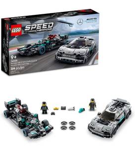 lot 4081 image: LEGO Speed Champions Mercedes-AMG F1 W12 E Performance & Mercedes-AMG Project One 76909 Building Toy Set for Kids, Boys, and Girls Ages 9 (564 Pieces)