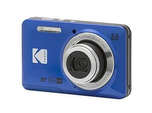 lot 14412 image: KODAK PIXPRO Friendly Zoom FZ55-BL 16MP Digital Camera with 5X Optical Zoom 28mm Wide Angle and 2.7 LCD Screen (Blue)