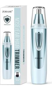 lot 14439 image: Ear and Nose Hair Trimmer Clipper - 2022 Professional Painless Eyebrow & Facial Hair Trimmer for Men Women, Battery-Operated Trimmer with IPX7 Waterproof