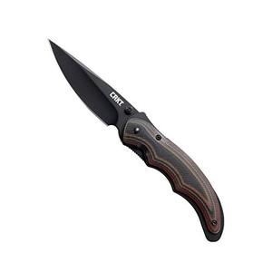 lot 14440 image: CRKT Endorser EDC Folding Pocket Knife Assisted Opening Everyday Carry, Black Blade, Thumb Stud, Liner Lock, Two Tone G10 Handle, Pocket Clip 1105K