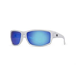 lot 14446 image: Calcutta R1CBM Rip Sunglasses Crystal Frame Blue Mirror Lens 62mm