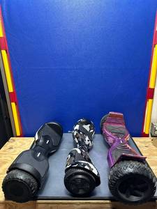 lot 14483 image: Lot Of 3  Hover Boards- No Chargers-Not Charged- AS IS parts or 