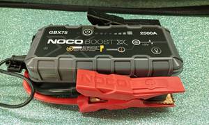 lot 14497 image: NOT Charging- NOCO Boost X GBX75 2500A 12V UltraSafe Portable Lithium Jump Starter, Car Battery Booster Pack, USB-C Powerbank Charger, and Jumper Cables for up to 8.5-Liter Gas and 6.5-Liter Diesel Engines