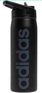 lot 14501 image: adidas 600 ML (20 oz) Straw Top Metal Water Bottle, HotCold Double-Walled Insulated 188 Stainless Steel