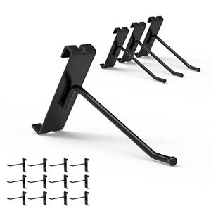 lot 14525 image: HUHOLE Gridwall Hooks 4 Inch, 32PC (-) Hooks for Grid Wall Panel, Black