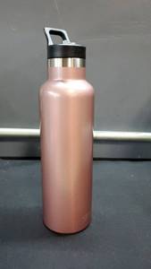 lot 20873 image: Simple Modern 20 oz. Ascent Water Bottle with Straw Lid - Stainless Steel Hydro Thermos Tumbler - Double Wall Vacuum Insulated Reusable Metal Leakproof - Rose Gold
