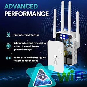 lot 20910 image: WiFi Extender 1200Mbps, WiFi Extenders Signal Booster for Home, WiFi Range Extender Signal Booster up to 8000sq.ft, WiFi Booster, WiFi Extender Outdoor, Internet Booster, Internet Extender
