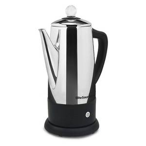lot 26433 image: Elite Gourmet Stainless Steel 12-Cup Automatic Coffee & Tea Percolator