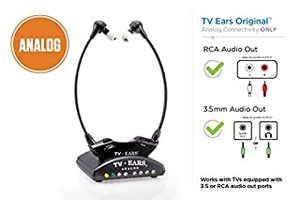 lot 26445 image: TV Ears Original Wireless Headsets System, TV Hearing Aid Devices works best with Analog TVs, Hearing Assistance, TV Listening Headphones for Seniors and Hard of Hearing. Voice Clarifying, Doctor Recommended - 11641 (B00EIPPTG8)