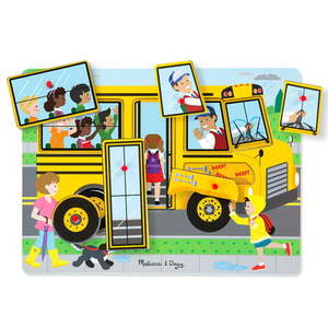 lot 26481 image: Melissa & Doug The Wheels on the Bus Song Puzzle - 6 Pieces
