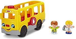 lot 26482 image: Fisher-Price Little People School Bus Toy with Lights Sounds and 2 Figures