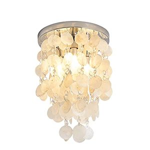 lot 26515 image: INJUICY Modern Chandelier Crystal Shell lamp, 3 Lights Ceiling Lamp