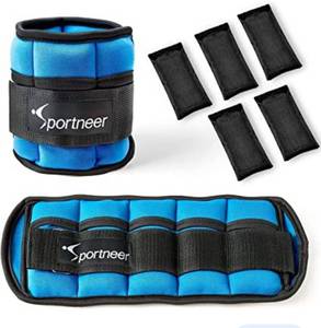 lot 26524 image: Sportneer Adjustable Ankle Weights 1 Pair 6.5Lbs