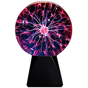lot 31280 image: Lebbeen Glass Plasma Ball Sphere Lightning Light Lamp Party Magical Ball Plasma Light(8.0 Inches)