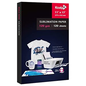 lot 31282 image: Koala Sublimation Paper 11X17 inches 120gsm 120 Sheets for Personalize Your Gift Compatible With Inkjet Printer Sublimation Ink