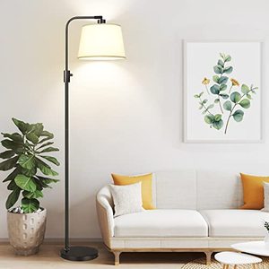 lot 31300 image: Dimmable Floor Lamp, 1000 Lumens LED Edison Bulb Included, Arc Floor Lamps for Living Room Modern Standing Lamp with Shade, Tall Lamps for Living Room Bedroom Office Dining Room-Black