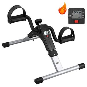 lot 31325 image: Folding Pedal Exerciser, Mini Exercise Bike Under Desk Bike Foot Pedal Exerciser, Foot Hand Cycle Portable Peddler Machine Bicycle Exerciser Arm Leg Exerciser while Sitting