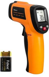 lot 31337 image: Helect Infrared Thermometer, Non-Contact Digital Laser Temperature Gun -58°F to 1022°F (-50°C to 550°C) with LCD Display