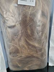 lot 14441 image: FESHFEN Clip in Hair Extensions 7 PCS Full Head Curly Wavy Synthetic Light Ash Brown Highlighted Golden Brown Clip Hair Piece Balayage Hairpieces for Women Girls, 20 inch