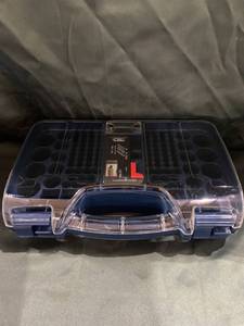 lot 59271 image: CAT BATTERY STORAGE AND TESTER IN NAVY BLUE