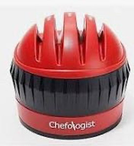 lot 59284 image: Chefologist 3-Stage Knife Sharpener with Scissor Sharpener Gray,