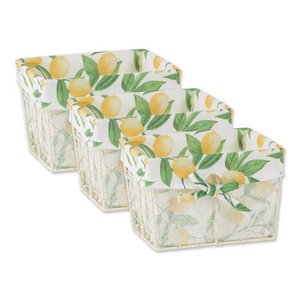 lot 59286 image: DII Iron Cotton and Polyester Storage Baskets Set of 3