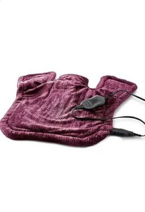 lot 59294 image: Sunbeam Renue XXL Heat Wrap with 4 Heat Settings Eggplant,