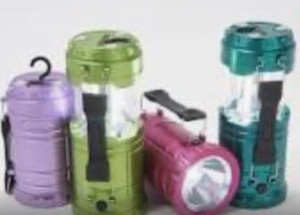 lot 59314 image: SecureBrite Set of 4 Pop-Up Lanterns w Flashlight & Emergen Neons,