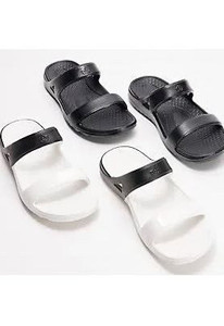 lot 59364 image: Spenco Orthotic 2-Pack Slide Sandals - Fusion Slim CobaltWhite,9 Medium