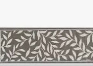 lot 59367 image: Veranda Living 18x5 Runner Allover Leaf InOutdoor Reversib Gray,
