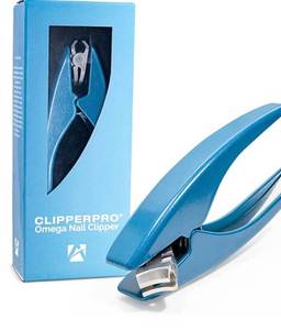 lot 59452 image: Clipperpro Omega Select Fingernail Clipper - Ergonomic Large Nail Clippers for Women & Men  Heavy-Duty Nail Cutters  Fingernail Clippers with Swivel Head (Blue Edition)