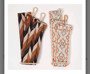 lot 59455 image: AHDORNED Set of 2 Cotton Webbing Fashion Straps