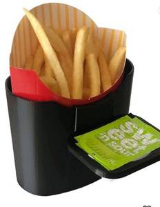 lot 59457 image: Vent N Door Caddy and Sauce Caddy Combo Pack �� French Fry Holder �� Holds Fries, Sauce & More - Connects to Vent and Door �� Just Clip It On - BPA Free - Shark Tank
