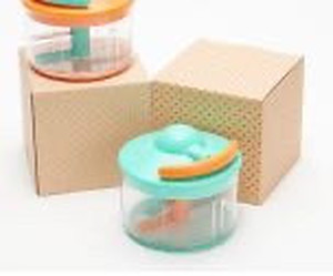 lot 59462 image: Kuhn Rikon Set of 2 2-Cup Pull Chops, AquaOrange