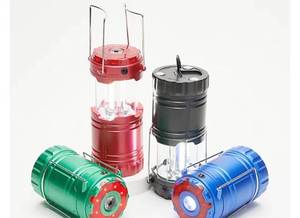 lot 59464 image: SecureBrite Set of 4 Pop-Up Lanterns w Flashlight & Emergency Flash