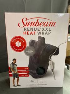 lot 59472 image: SUNBEAM Renue Heat Wrap XXL, Gray