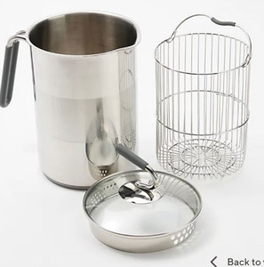 lot 59475 image: Kuhn Rikon Kuhn Rikon 11-Cup 11-Cup Stainless Steel Stainless Steel 4th Burner Pot 4th Burner Pot