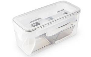 lot 59481 image: Dash Safe Slice Mandoline Storage Box Gray