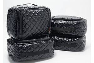 lot 59482 image: iFLY Set of 4 Quilted Packing Cubes, Black